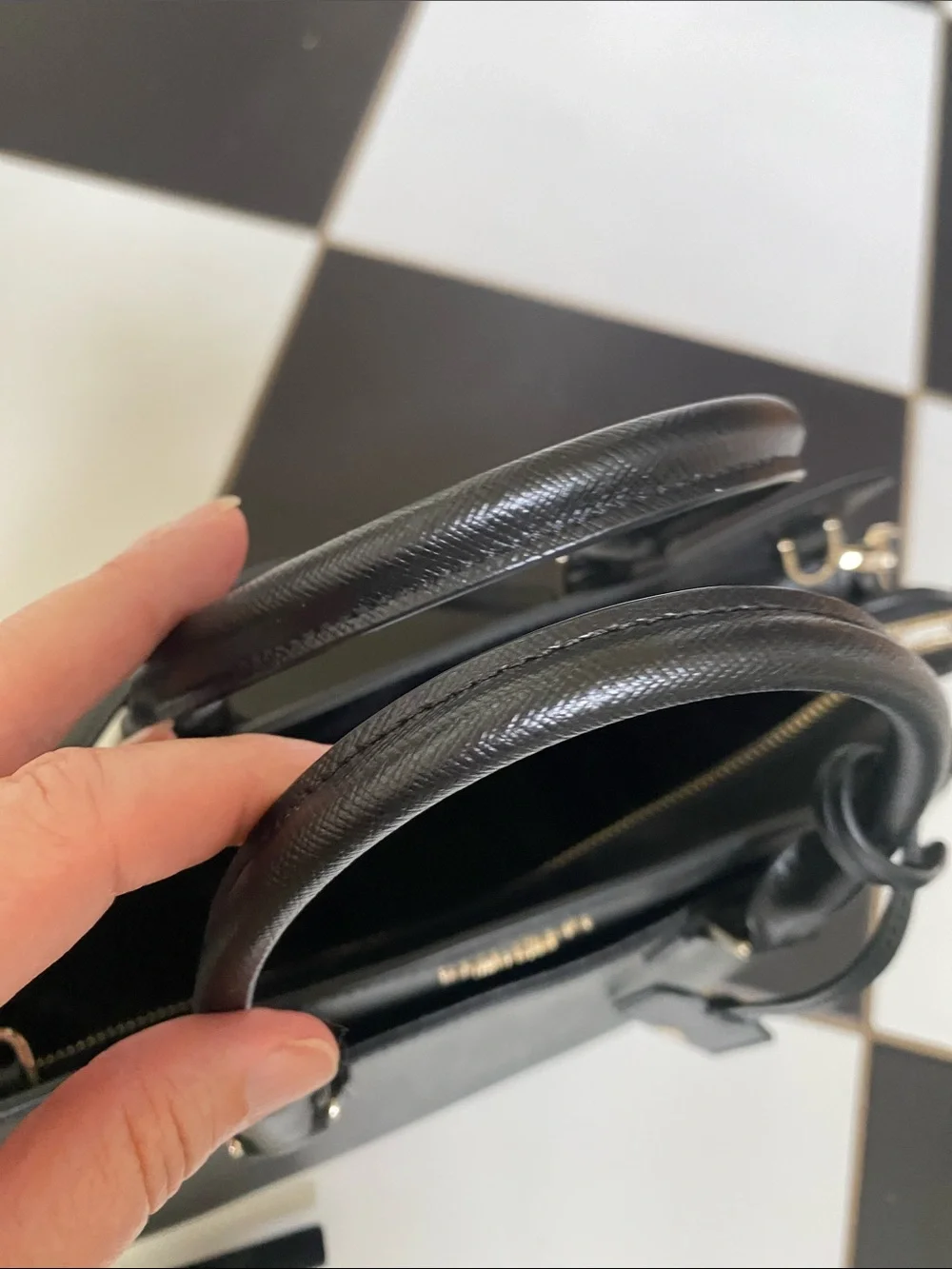 kate Spade Cameron Black Saffiano Leather Satchel with Removable Strap - Picture 4 of 7